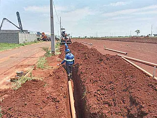 MS Pantanal conclui etapa da rede de esgoto em loteamento em Dourados