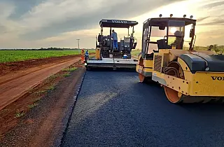 Pavimentação da rodovia MS-379 avança para levar desenvolvimento e ajudar no escoamento da produção