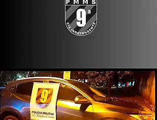Cia da PM recupera carro roubado no RJ