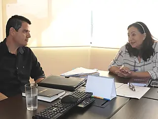 Délia discute parcerias com prefeito de Douradina