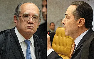'A raiva é filha do medo e mãe da covardia', diz ministro Barroso a Gilmar Mendes