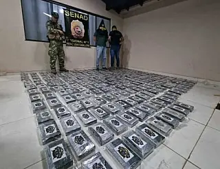 US$ 2 milhões apreendidos em cocaína