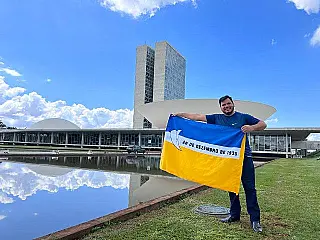 Marcelo Mourão participou de Marcha nacional