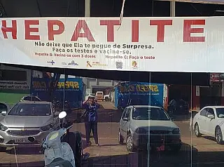 Saúde realiza teste rápido da campanha de hepatites virais