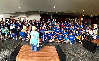 AAGD leva crianças para Sessão Azul