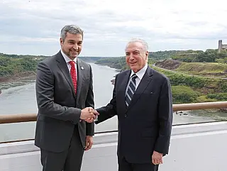 Temer e Benitez formalizam lançamento de ponte na divisa com MS