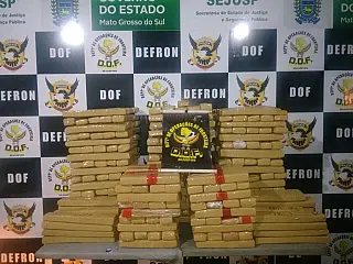DOF apreendeu drogas e contrabandos avaliados em R$ 25 milhões