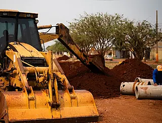 Começam obras de asfalto e drenagem no Bonanza