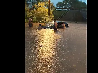 Estragos da chuva em Dourados