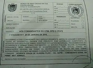 Comando da PM orienta policiais sobre ocorrências
