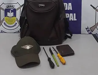 Rapaz preso na madrugada confessa vários furtos a residências