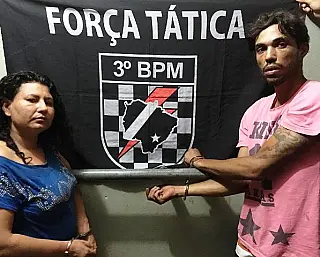 Casal é preso comercializando drogas perto de escola do Santa Brígida
