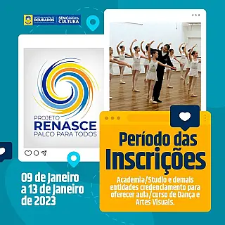 Prefeitura abre inscrições para o Projeto Renasce "Palco para Todos"