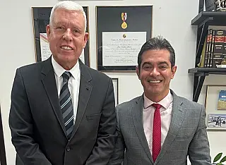 Ministro do STM visita promotor João Linhares