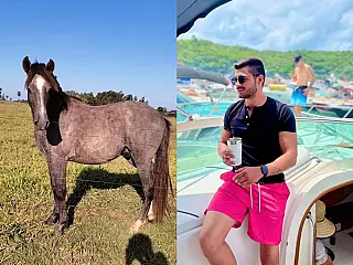 Jovem que comprou cavalo em leilão, doa dinheiro arrecadado na venda para hospital