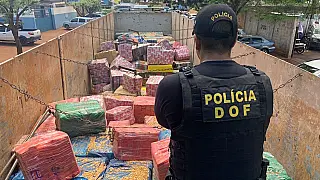 18 toneladas de maconha em carga de milho