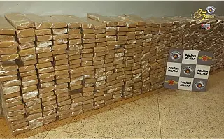 Foragido é preso com 782 quilos de maconha em carro furtado no Estado
