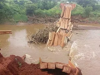 Ponte que desabou em Guia Lopes tinha falhas, aponta laudo técnico