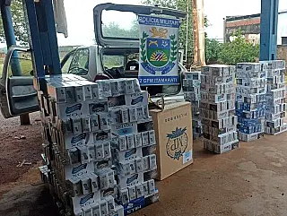 Carga apreendida no assentamento