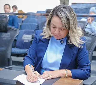 Lia Nogueira pede regulamentação de lei para vítimas de violência