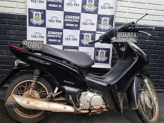 Guarda Municipal recupera moto furtada no domingo em Dourados