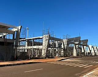 Novo receptivo do aeroporto ganha forma em Dourados
