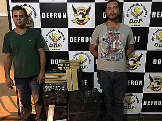 Caminhoneiros flagrados em postos de gasolina de Dourados com 151 kg de maconha