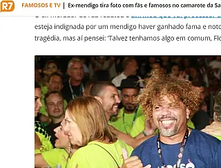 Ex-mendigo vira celebridade