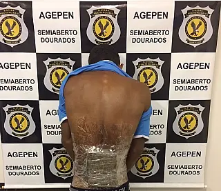 Em Dourados preso tenta entrar com maconha no semiaberto