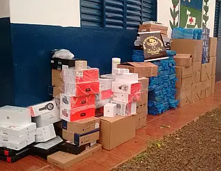 DOF apreende R$ 103 mil em mercadorias do Paraguai