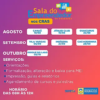 Prefeitura leva Sala do Empreendedor para os CRAS