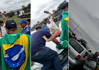 Carro avança sobre pessoas e atropela grupo