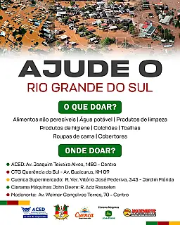 Instituições se unem para ajudar vítimas da tragédia no RS