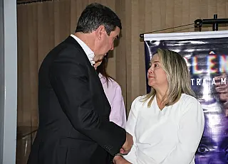 Lia Nogueira prestigia ações contra violência doméstica