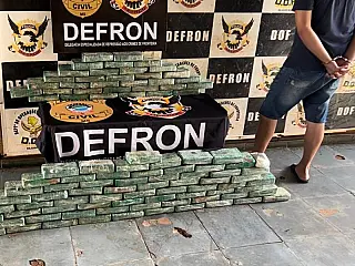 Cocaína pesou mais de 100 kg