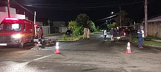 Motociclista morre ao ser atingido por caminhonete em Campo Grande