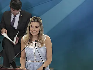 Moka participou do lançamento do programa Criança Feliz