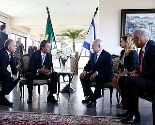 Bolsonaro recebe primeiro-ministro de Israel e cogita irmandade no futuro