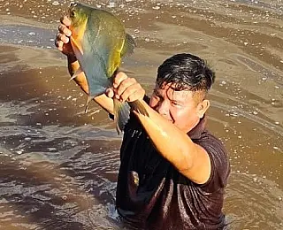Reserva Indígena recebe uma tonelada de peixes
