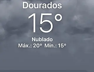 Máxima da semana fica na média de 20 graus