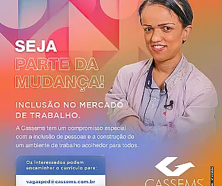 Programa de Recrutamento da Cassems está com vagas abertas