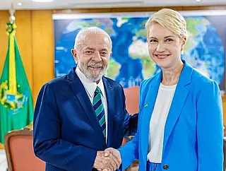 Lula recebe governadora de região alemã