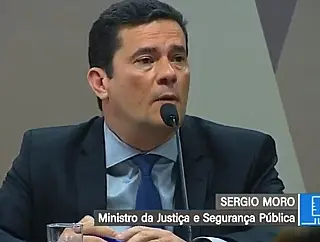 Sergio Moro fala aos senadores sobre denúncias