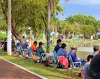Pesca, shows e integração da família, no Parque do Lago
