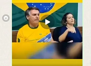 É falso que Bolsonaro pede votos para Contar