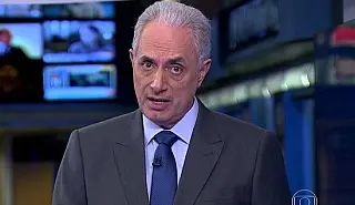 Apresentador William Waack é afastado do Jornal da Globo