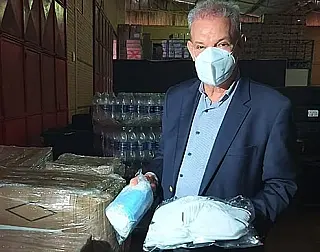 Secretaria de Saúde do Estado recebe mais de 50 mil máscaras em doação