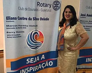Eliana Castro Oviedo assume o Rotary Dourados Guaicurus