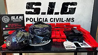 Polícia Civil apreende 61 quilos de maconha em Dourados