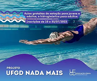 UFGD está com as inscrições abertas para aulas gratuitas de natação e hidroginástica